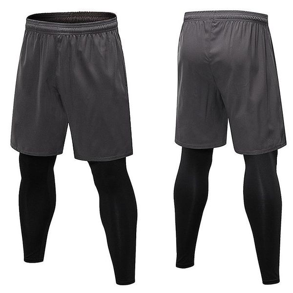 men's running workout 2 in 1 shorts fitness training compression tights pants gym legging with pockets 7010, Black;blue
men's running workout 2 in 1 shorts fitness training compression tights pants gym legging with pockets 7010, Black;blue