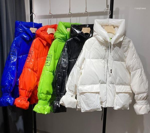 fashion down coat thick winter glossy women hooded parka quality white duck jacket female loose outerwear warm1, Black
fashion down coat thick winter glossy women hooded parka quality white duck jacket female loose outerwear warm1, Black