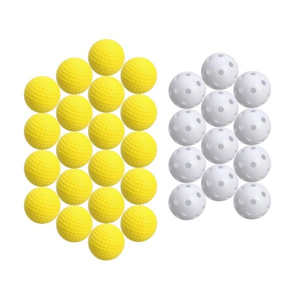 20pcs perforated play balls hollow practice training sports and 12pcs golf 
20pcs perforated play balls hollow practice training sports and 12pcs golf