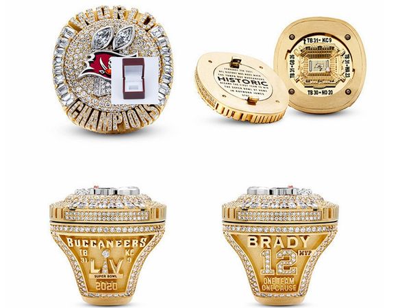 wholesale 2020-2021 tampa bay buccanee championship ring tideholiday gifts for friends with wooden display box souvenir fan men size 8-14, Golden;silver
wholesale 2020-2021 tampa bay buccanee championship ring tideholiday gifts for friends with wooden display box souvenir fan men size 8-14, Golden;silver