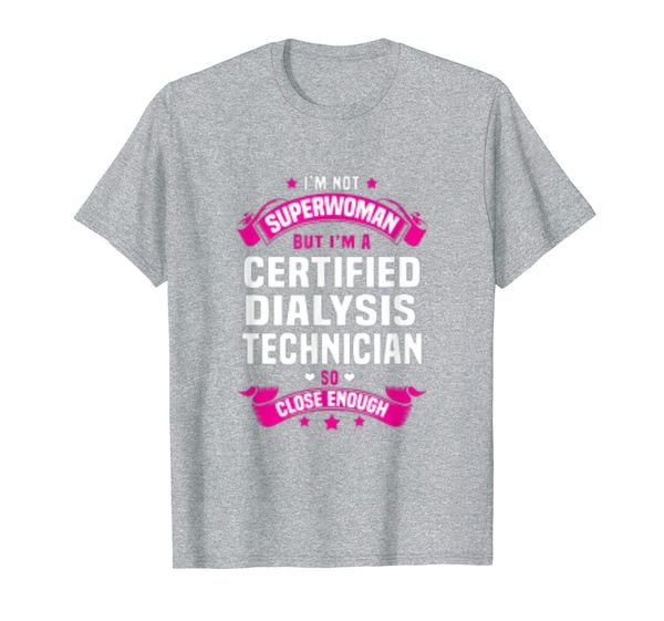 certified dialysis technician t-shirt, White;black
certified dialysis technician t-shirt, White;black