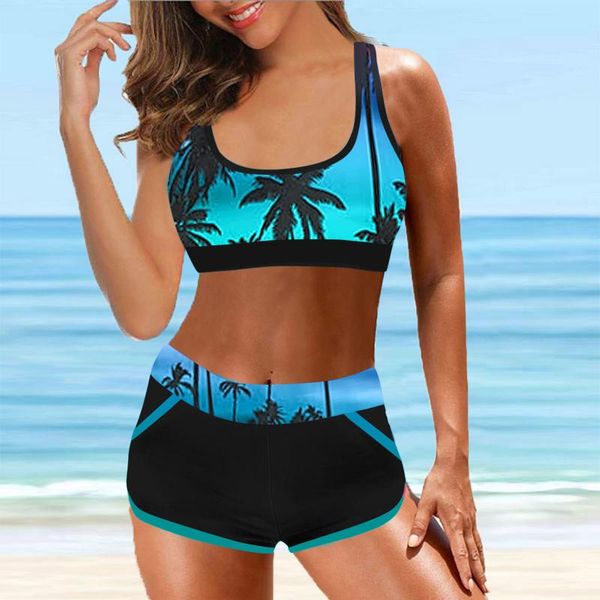 women's swimwear print floral palm tree bikini set halter crop hang neck bikinis push up women swimsuit beach bathing suit #xg, White;black
women's swimwear print floral palm tree bikini set halter crop hang neck bikinis push up women swimsuit beach bathing suit #xg, White;black