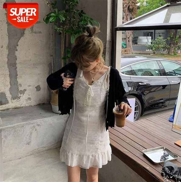 dress women's ruffled bowknot white suspender skirt high waist a-line with a sense of design #pn3r, Black;gray
dress women's ruffled bowknot white suspender skirt high waist a-line with a sense of design #pn3r, Black;gray
