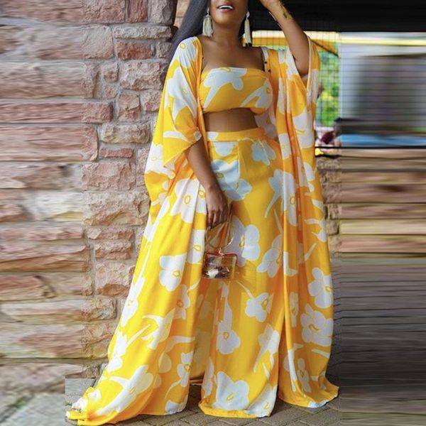 women's two piece pants women 3 pieces outfits 2021 sets yellow printed extra long & wide leg trousers fashion causal elegant big clot, White
women's two piece pants women 3 pieces outfits 2021 sets yellow printed extra long & wide leg trousers fashion causal elegant big clot, White