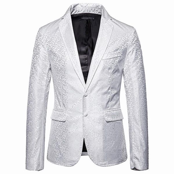 men's suits & blazers markyi good quality luxury floral print mens blazer single button 2021 autumn jacket men classic, White;black
men's suits & blazers markyi good quality luxury floral print mens blazer single button 2021 autumn jacket men classic, White;black