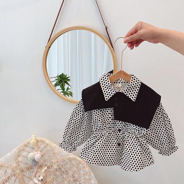 spring blouses for toddler girl polka dot girls shirt korean fashion long-sleeved children clothes kids blouse, White;black
spring blouses for toddler girl polka dot girls shirt korean fashion long-sleeved children clothes kids blouse, White;black