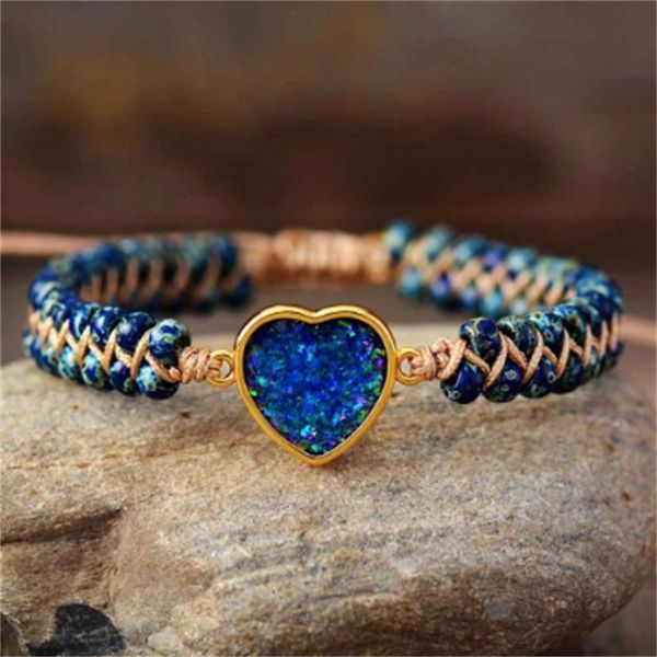 link, chain everlasting beaded heart bracelets femme opal string braided yoga bracelet bangle boho fashion friend jewelry wholesale, Black
link, chain everlasting beaded heart bracelets femme opal string braided yoga bracelet bangle boho fashion friend jewelry wholesale, Black