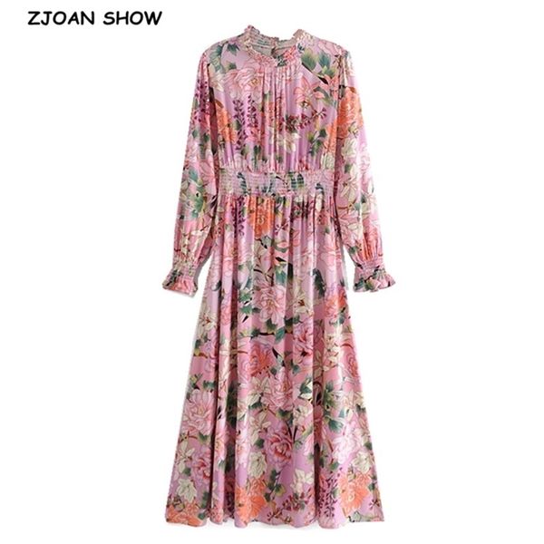 bohemia elastic ruched turtleneck pink floral print swing long dress hippie women stretch waist midi dresses holiday autumn 210429, Black;gray
bohemia elastic ruched turtleneck pink floral print swing long dress hippie women stretch waist midi dresses holiday autumn 210429, Black;gray