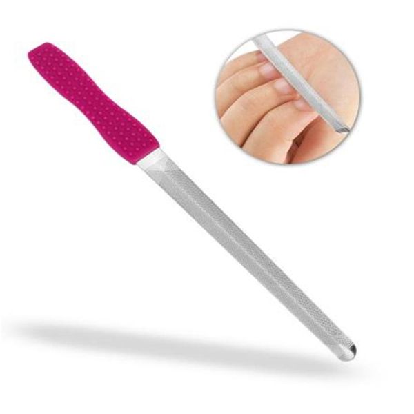 nail files 1pc double-sided concave convex file with silicone non-slip handle manicure art tools nails accessoires
nail files 1pc double-sided concave convex file with silicone non-slip handle manicure art tools nails accessoires