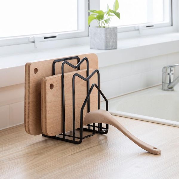 hooks & rails multi layer pot lid holder space saving iron rack shelf stand rustproof cutting board practical kitchen organizer
hooks & rails multi layer pot lid holder space saving iron rack shelf stand rustproof cutting board practical kitchen organizer