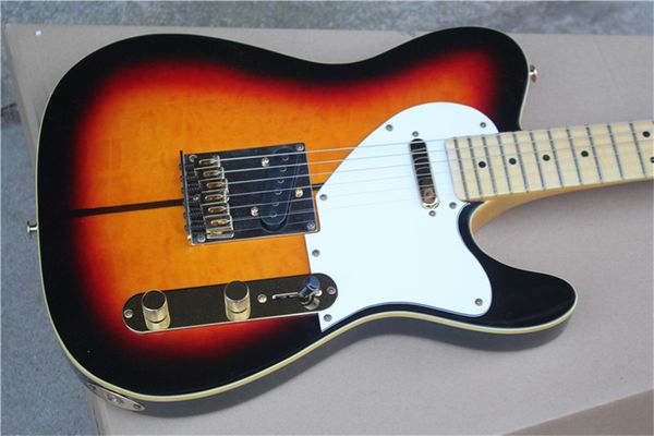 dog electric guitar aaa cloud maple golden hardware black circle yellow maple fingerboard
dog electric guitar aaa cloud maple golden hardware black circle yellow maple fingerboard