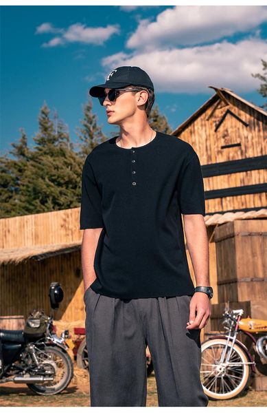 men's t-shirts ytx1904 2021 knitwear round neck half sleeve solid color short t-shirt, White;black
men's t-shirts ytx1904 2021 knitwear round neck half sleeve solid color short t-shirt, White;black