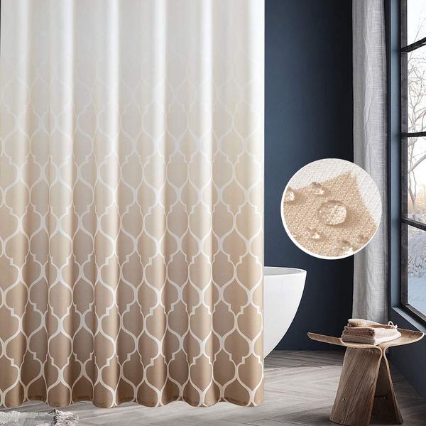 waterproof shower curtain for bathroom quatrefoi pattern 1 panel 70 inch by 72 inch taupe ombre
waterproof shower curtain for bathroom quatrefoi pattern 1 panel 70 inch by 72 inch taupe ombre