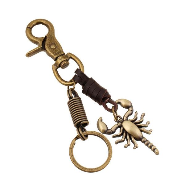 keychains fashion scorpion pendant keychain leather connect bronze metal keyring retro animal charms trinket men women key chains rings, Silver
keychains fashion scorpion pendant keychain leather connect bronze metal keyring retro animal charms trinket men women key chains rings, Silver