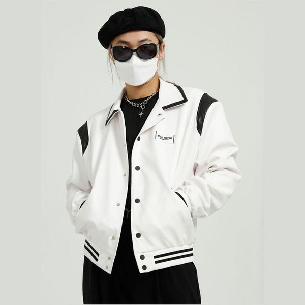 men pu leather short jacket couple korea style vintage streetwear fashion hip hop faux coat overcoat for male women men's fur &, Black
men pu leather short jacket couple korea style vintage streetwear fashion hip hop faux coat overcoat for male women men's fur &, Black