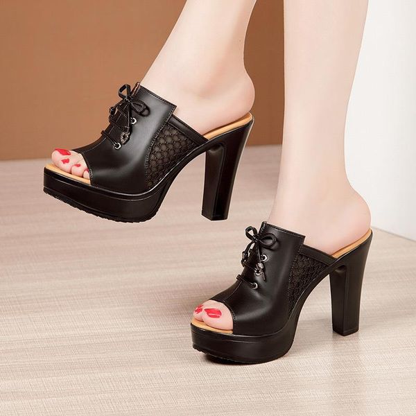 slippers 10cm block heel small plus size 32-43 knot mesh platform women shoes summer 2021 daily ol high heels slides for office, Black
slippers 10cm block heel small plus size 32-43 knot mesh platform women shoes summer 2021 daily ol high heels slides for office, Black