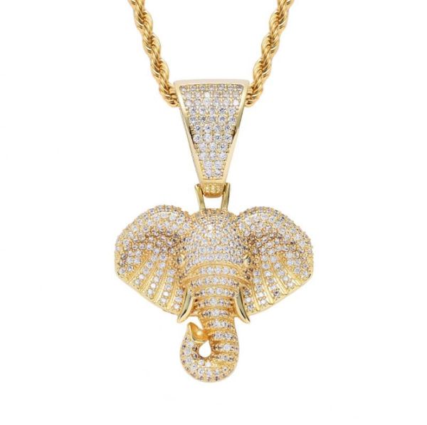 pendant necklaces cute fashion cartoon zircon elephant metal necklace hip hop men's rock party jewelry, Silver
pendant necklaces cute fashion cartoon zircon elephant metal necklace hip hop men's rock party jewelry, Silver