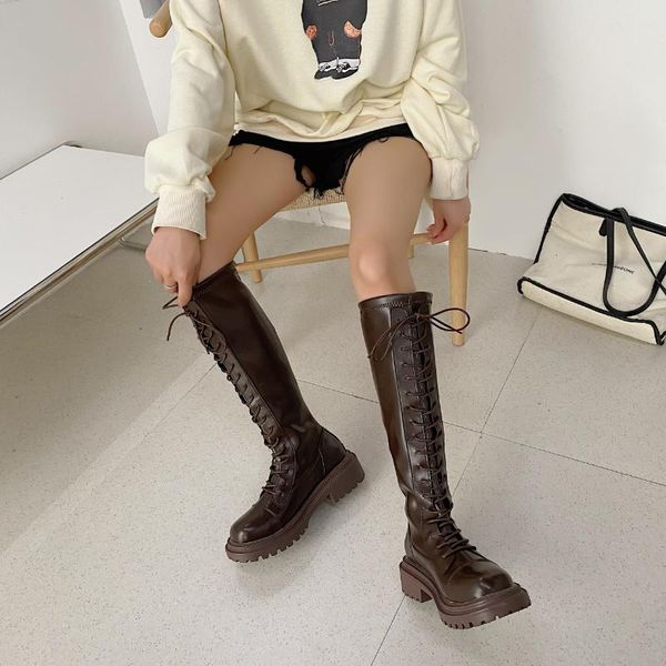 boots fashion autumn winter women motorcycle knee-high square toe high heels genuine leather cross-tied shoes woman 2021, Black
boots fashion autumn winter women motorcycle knee-high square toe high heels genuine leather cross-tied shoes woman 2021, Black