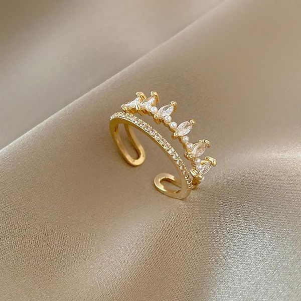 cluster rings 2021 arrival fashion women crystal party trendy geometric style zircon simple pearl opening ring, Golden;silver
cluster rings 2021 arrival fashion women crystal party trendy geometric style zircon simple pearl opening ring, Golden;silver