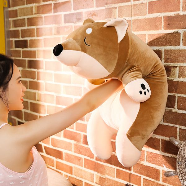 60100cm soft stuffed lying shiba inu doll eyes closed sleeping brown dog plush toy overnight snuggle companion for children
60100cm soft stuffed lying shiba inu doll eyes closed sleeping brown dog plush toy overnight snuggle companion for children