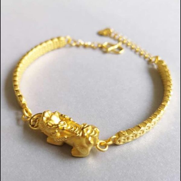 charm bracelets arrival pure 24k yellow gold bracelet women pixiu 999 6.34g, Golden;silver
charm bracelets arrival pure 24k yellow gold bracelet women pixiu 999 6.34g, Golden;silver