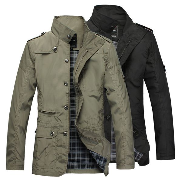 Spring and autumn thin collar jacket men's large business leisure slim fit middle-aged young short fashion, Black;brown
Spring and autumn thin collar jacket men's large business leisure slim fit middle-aged young short fashion, Black;brown