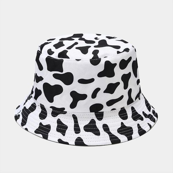 fashion cute reversible black white cow bucket hats men women bob summer girl print fishing hat travel panama lady cap, Blue;gray
fashion cute reversible black white cow bucket hats men women bob summer girl print fishing hat travel panama lady cap, Blue;gray