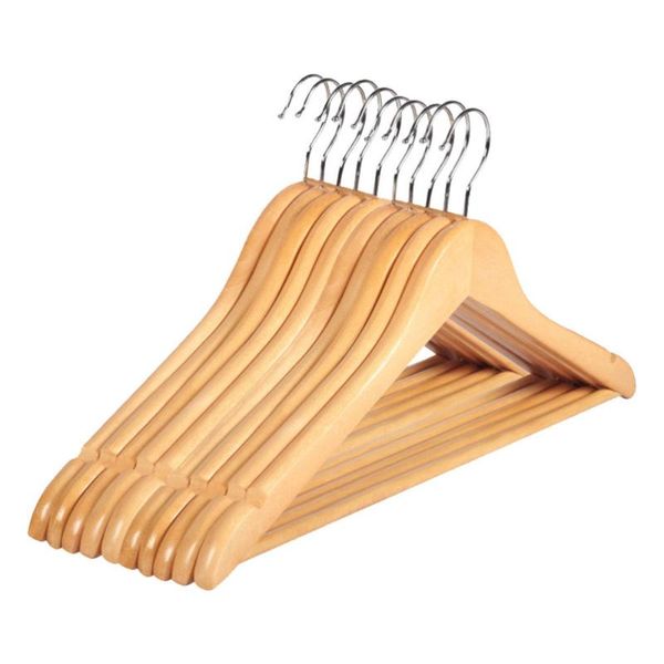 10pcs solid wood hanger non-slip hangers clothes shirts sweaters dress drying rack for home & racks
10pcs solid wood hanger non-slip hangers clothes shirts sweaters dress drying rack for home & racks