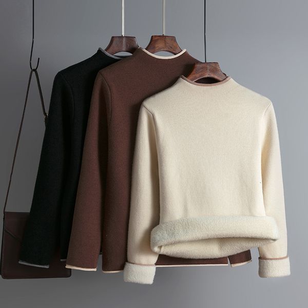 sweater korean thicken sweater women mock neck long sleeve solid slim tricot winter thick warm streetwear knitting pullovers, White;black
sweater korean thicken sweater women mock neck long sleeve solid slim tricot winter thick warm streetwear knitting pullovers, White;black