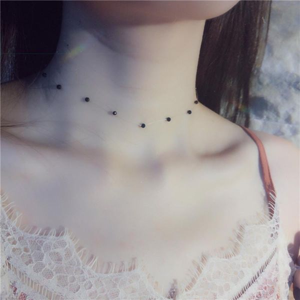 chokers fashion arrival sparkling beaded women choker necklace pure 925 sterling silver buckle transparent fishing line bijoux, Golden;silver
chokers fashion arrival sparkling beaded women choker necklace pure 925 sterling silver buckle transparent fishing line bijoux, Golden;silver