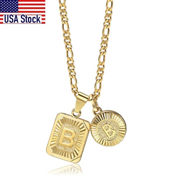 chic 2pcs letter pendants with figaro chain necklace stainless steel link choker for men women gold filled jewelry gift 18inch pendant neckl, Silver
chic 2pcs letter pendants with figaro chain necklace stainless steel link choker for men women gold filled jewelry gift 18inch pendant neckl, Silver