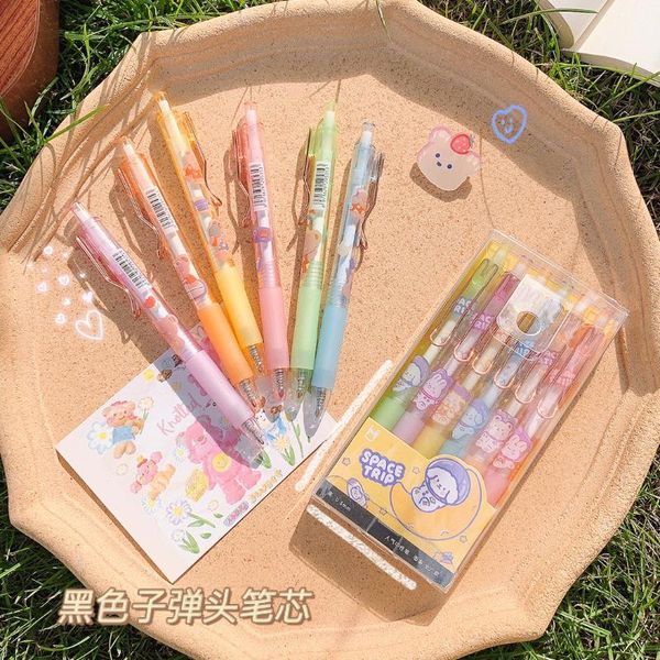 arrival 6pc kawaii press type black ink gel pen graffiti writing pens kids gift school stationery
arrival 6pc kawaii press type black ink gel pen graffiti writing pens kids gift school stationery