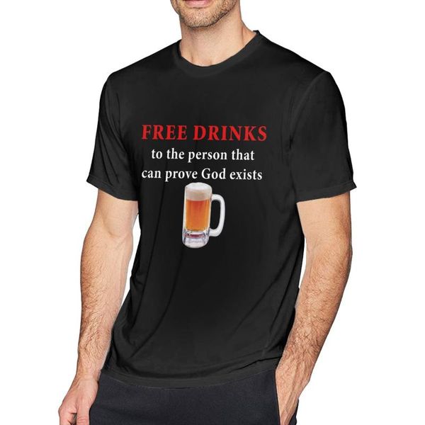 men's t-shirts mens fashion graphic drinks to the person that can prove god exists printed youth casual t-shirt, White;black
men's t-shirts mens fashion graphic drinks to the person that can prove god exists printed youth casual t-shirt, White;black