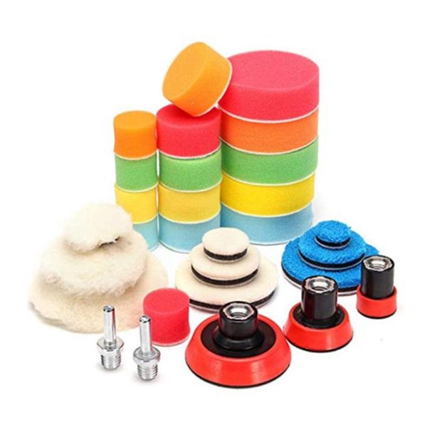 29pcs 1/2/3 inch drill polishing pad mix size kit + m14 backing adapter power tools pads care products
29pcs 1/2/3 inch drill polishing pad mix size kit + m14 backing adapter power tools pads care products