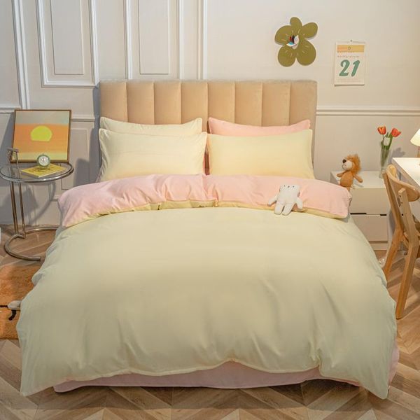 bedding sets solid stitching color set modern simplicity home brushed bed sheet single double king 200x230 size soft duvet cover
bedding sets solid stitching color set modern simplicity home brushed bed sheet single double king 200x230 size soft duvet cover