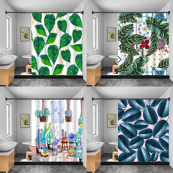 curtain & drapes tropical green plant leaf palm cactus shower curtains bathroom frabic waterproof polyester with hooks
curtain & drapes tropical green plant leaf palm cactus shower curtains bathroom frabic waterproof polyester with hooks