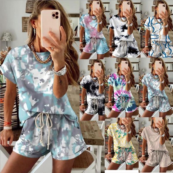 tie dye gradient foreign women tracksuits style sets short sleeved loungewear set big size ensemble femme shorts, Gray
tie dye gradient foreign women tracksuits style sets short sleeved loungewear set big size ensemble femme shorts, Gray