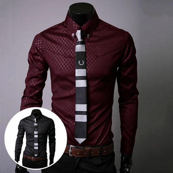 men's casual shirts male shirt grid single-breasted skin-friendly business spring for situation, White;black
men's casual shirts male shirt grid single-breasted skin-friendly business spring for situation, White;black