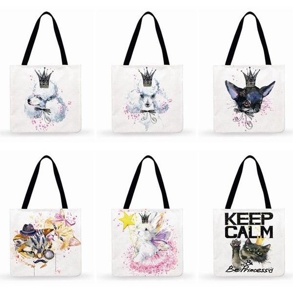 shopping bags children favorite cute watercolor animal painting print tote bag ladies shoulder women casual fashion
shopping bags children favorite cute watercolor animal painting print tote bag ladies shoulder women casual fashion