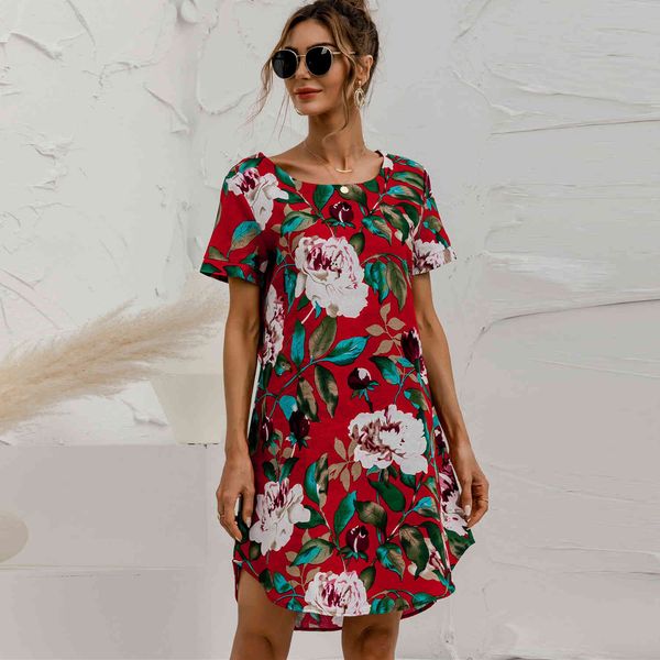vintage floral print cotton linen dress summer women's casual o neck short sleeve loose straight mini dresses vestidos plus size 210412, Black;gray
vintage floral print cotton linen dress summer women's casual o neck short sleeve loose straight mini dresses vestidos plus size 210412, Black;gray