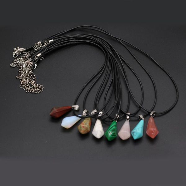 chains selling natural semi-precious stones pendant conical fashion necklace jewelry size 14x27mm chain length 40+5cm gift, Silver
chains selling natural semi-precious stones pendant conical fashion necklace jewelry size 14x27mm chain length 40+5cm gift, Silver