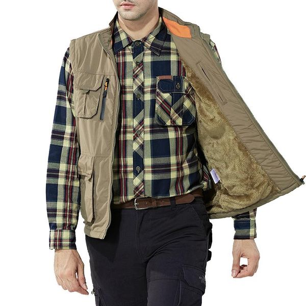 men's vests autumn winter vest men fleece warm male with many pockets military casual tactical stand collar big size -6xl, Black;white
men's vests autumn winter vest men fleece warm male with many pockets military casual tactical stand collar big size -6xl, Black;white
