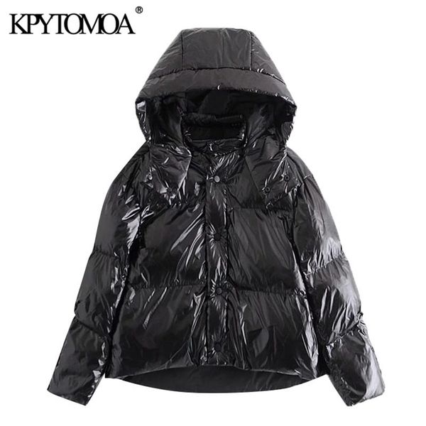 women fashion winter thick warm hooded parka loose shiny padded jacket coat long sleeve female outerwear 210420, Black
women fashion winter thick warm hooded parka loose shiny padded jacket coat long sleeve female outerwear 210420, Black