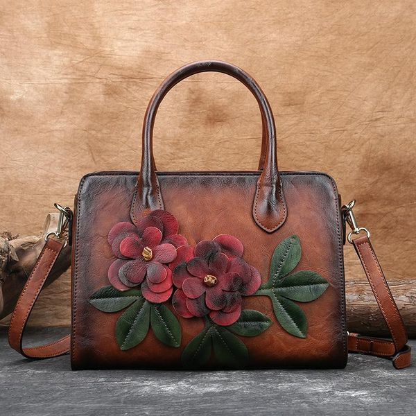 evening bags women's bag retro handmade shoulder for women leather embossed floral handbag ladies soft messenger female purse
evening bags women's bag retro handmade shoulder for women leather embossed floral handbag ladies soft messenger female purse
