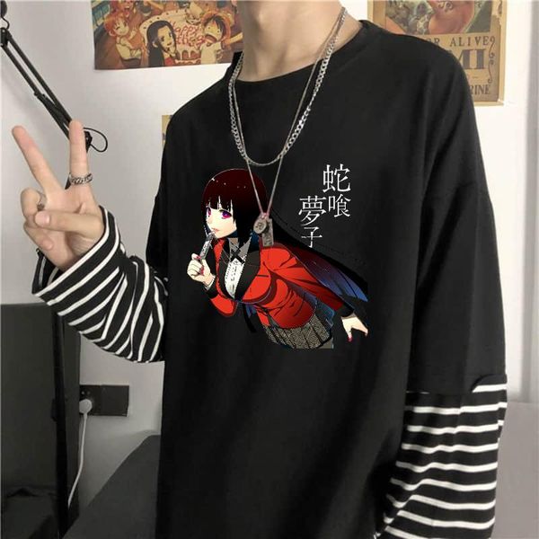 men's t-shirts fashion latest anime kakegurui jabami yumeko men stripes t shirts harajuku oversized long sleeve sweet cute girls t-sh, White;black
men's t-shirts fashion latest anime kakegurui jabami yumeko men stripes t shirts harajuku oversized long sleeve sweet cute girls t-sh, White;black