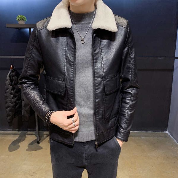 men's jackets black men veet thicken pu leather jacket male lambswool collar coat outwear autumn winter brand clothing 0tyn cum9, Black;brown
men's jackets black men veet thicken pu leather jacket male lambswool collar coat outwear autumn winter brand clothing 0tyn cum9, Black;brown