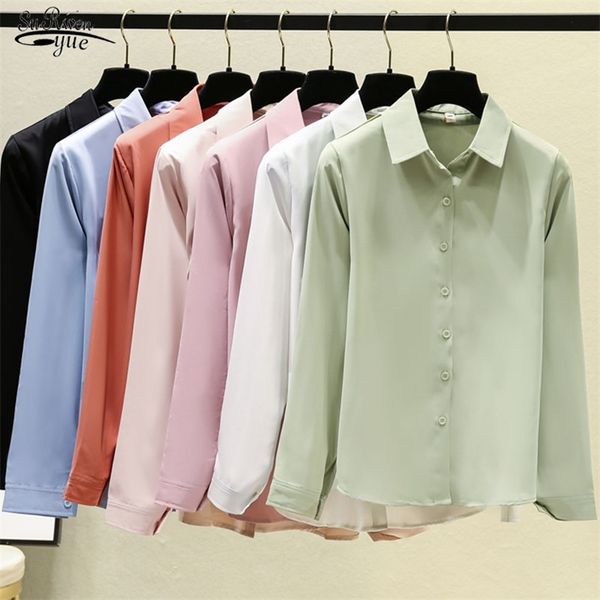 blusas autumn women blouse casual plus size loose shirts solid turn down collar shirt button lady clothing 9983 210421, White
blusas autumn women blouse casual plus size loose shirts solid turn down collar shirt button lady clothing 9983 210421, White