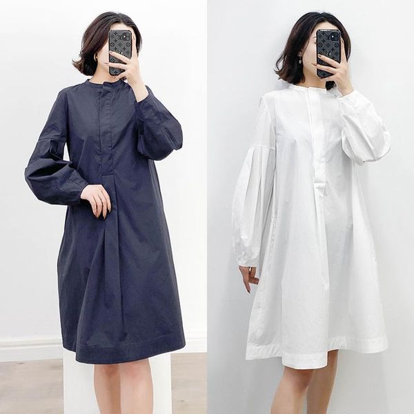 casual dresses women dress 2021 summer solid color round neck puff sleeve pleated cotton fashion loose, Black;gray
casual dresses women dress 2021 summer solid color round neck puff sleeve pleated cotton fashion loose, Black;gray