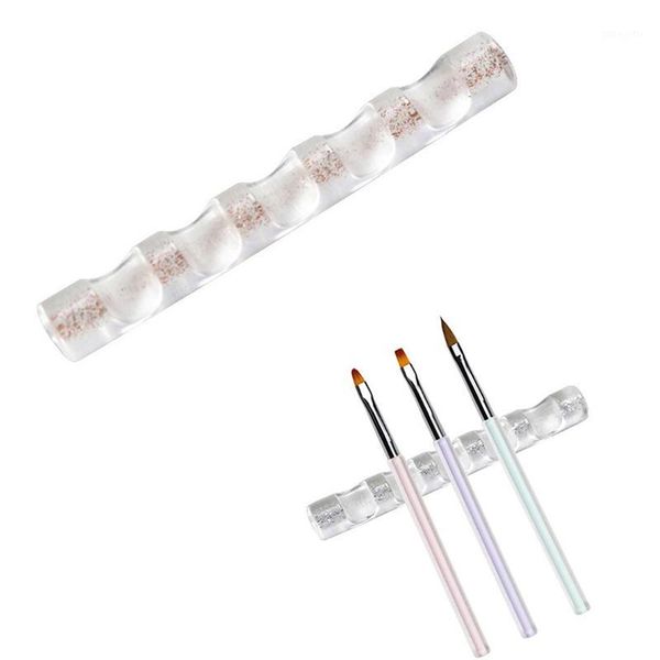 1pc nail brush stand 5 grids acrylic rack rest painting pen holder shelf display carrier storage tips salon manicure tools1, Yellow
1pc nail brush stand 5 grids acrylic rack rest painting pen holder shelf display carrier storage tips salon manicure tools1, Yellow