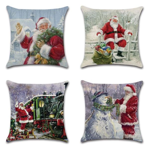 pillow case christmas present santa claus snowman square cushion cover polyester throw pillows cushions for home decor 45x45cm
pillow case christmas present santa claus snowman square cushion cover polyester throw pillows cushions for home decor 45x45cm